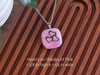 Fused Glass Pendants with Heart Silk Screen Decals (Multiple Options)